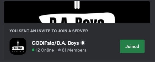 Discord landing page where they can join the GODiFalo discord for customer service